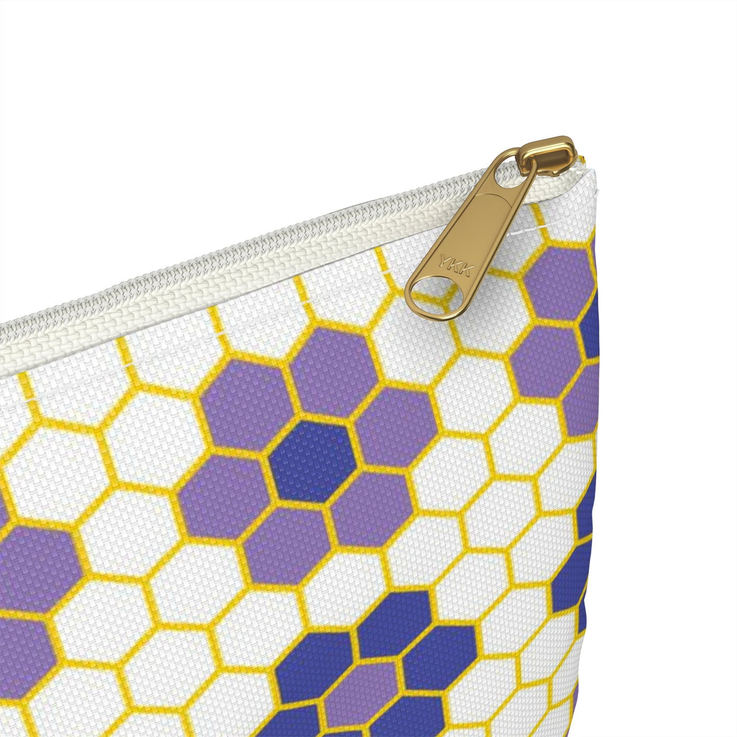 Travel Pouch Cosmetic Bag – Makeup & Toiletry Organizer for Beauty Essentials | Purple Honey Comb