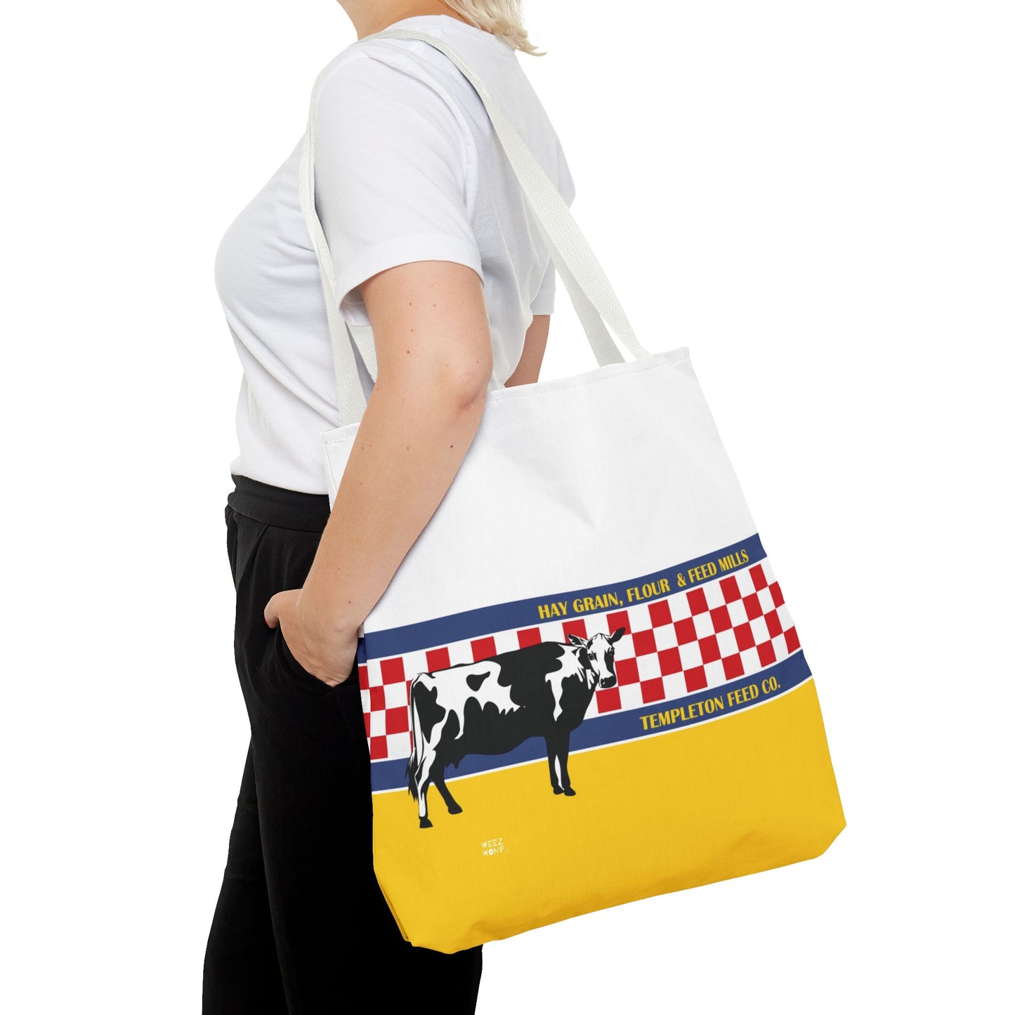 Dairy Queen in Yellow - Fashion Tote & Beach Bag