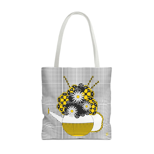 Gardeners Delight Yellow Watering Can & Flowers - Fashion Tote & Beach Bag