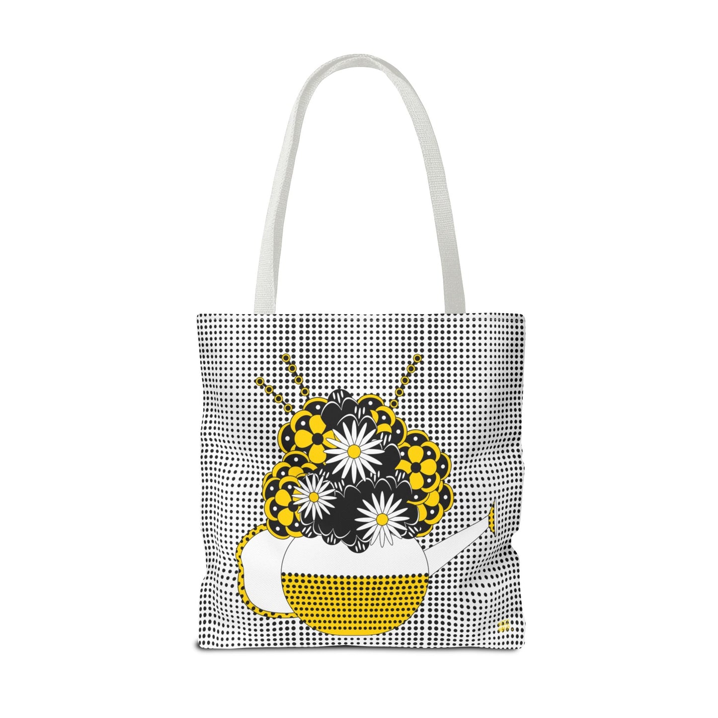 Gardeners Delight Yellow Watering Can & Flowers - Fashion Tote & Beach Bag