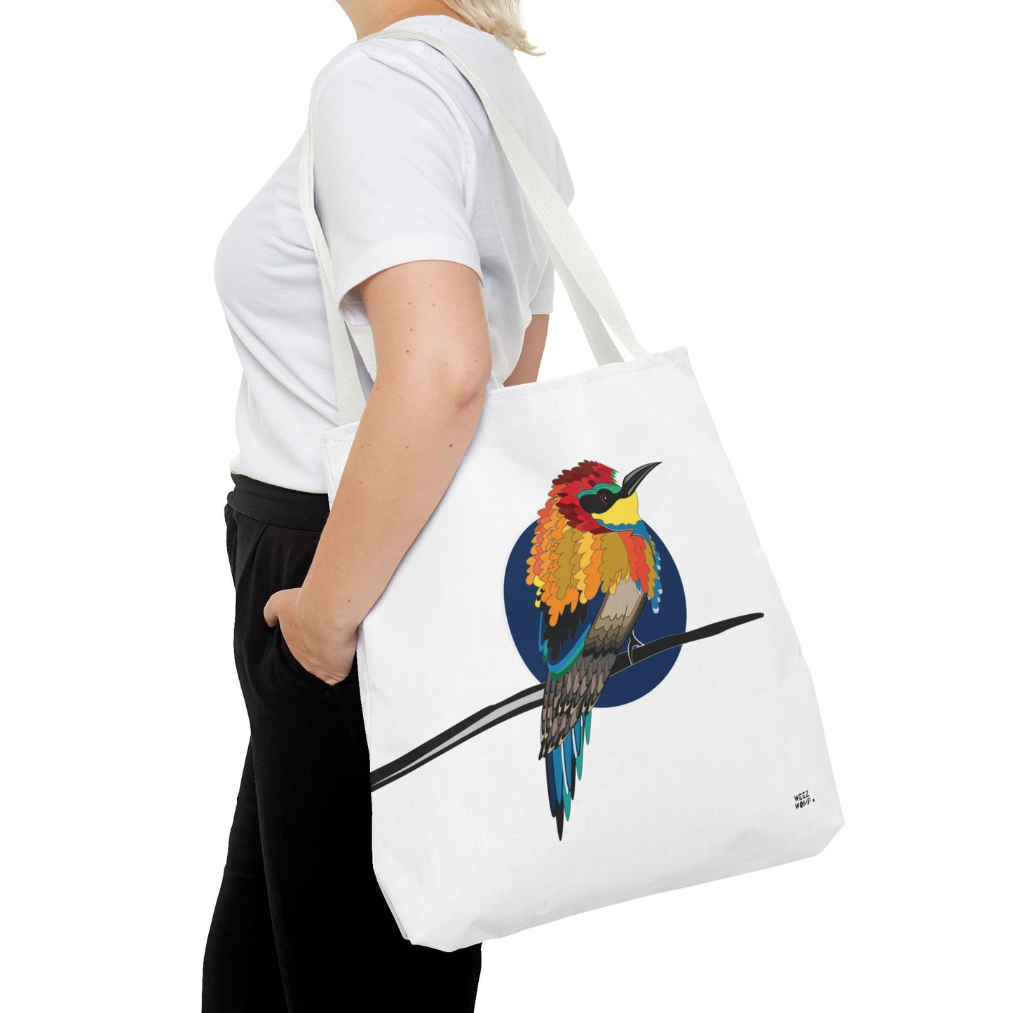 Little Bird in White - Fashion Tote & Beach Bag