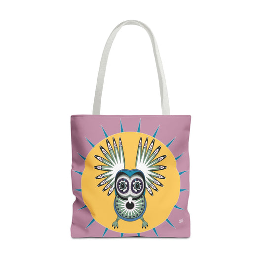 Oaxacan Owl in Weathered Rose - Fashion Tote & Beach Bag