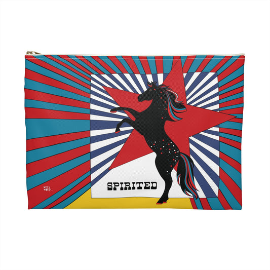 Travel Pouch Cosmetic Bag – Makeup & Toiletry Organizer for Beauty Essentials | Spirited in Red