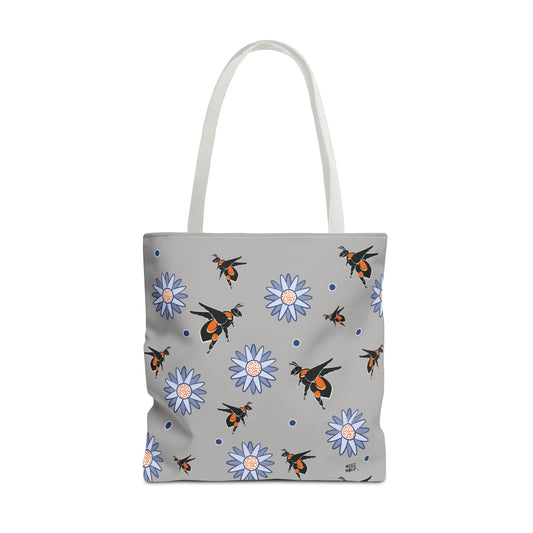 Grey Bumble Bee - Fashion Tote & Beach Beach