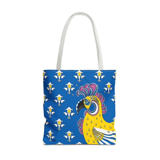 Fluer de Lis Rooster in Red - Fashion Tote & Beach Bag