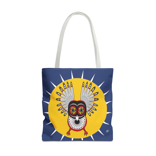 Oaxacan Owl in Blue - Fashion Tote & Beach Bag
