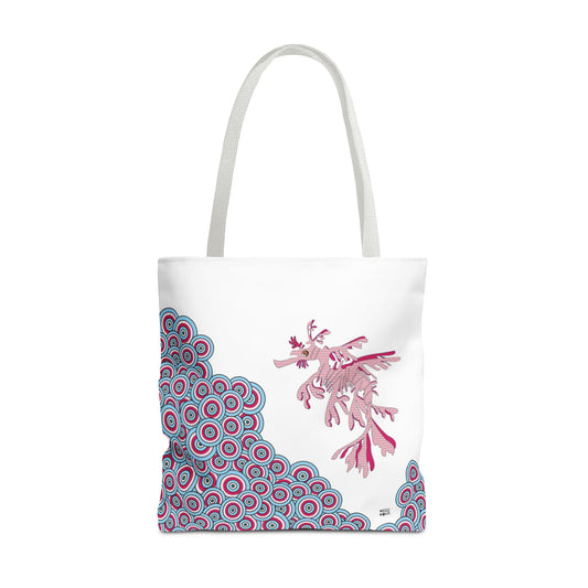 Seahorse in Pink - Fashion Tote & Beach Bag