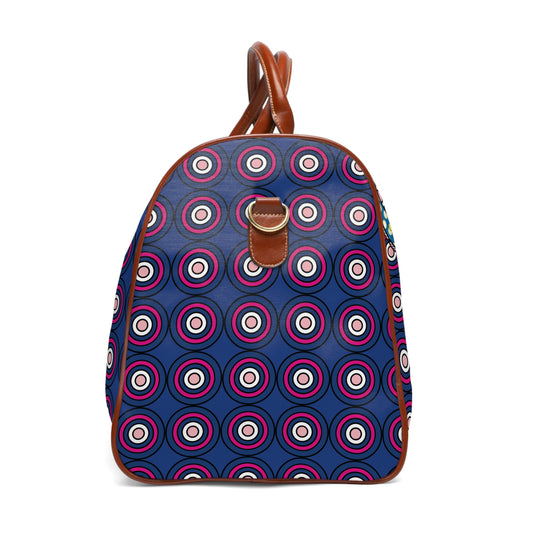 Octopus Pattern Waterproof Travel Bag — Colorful Nautical Weekender Duffel