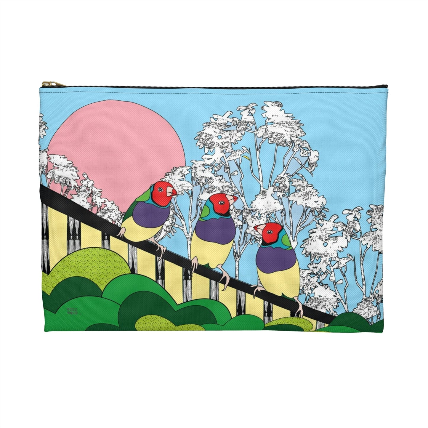 Canary Trio Travel Pouch Organizer Cosmetic Bag / Cosmetic Bags / Makeup Bags / Toiletry Bag / Waterproof Beauty Bag - WeezWomp