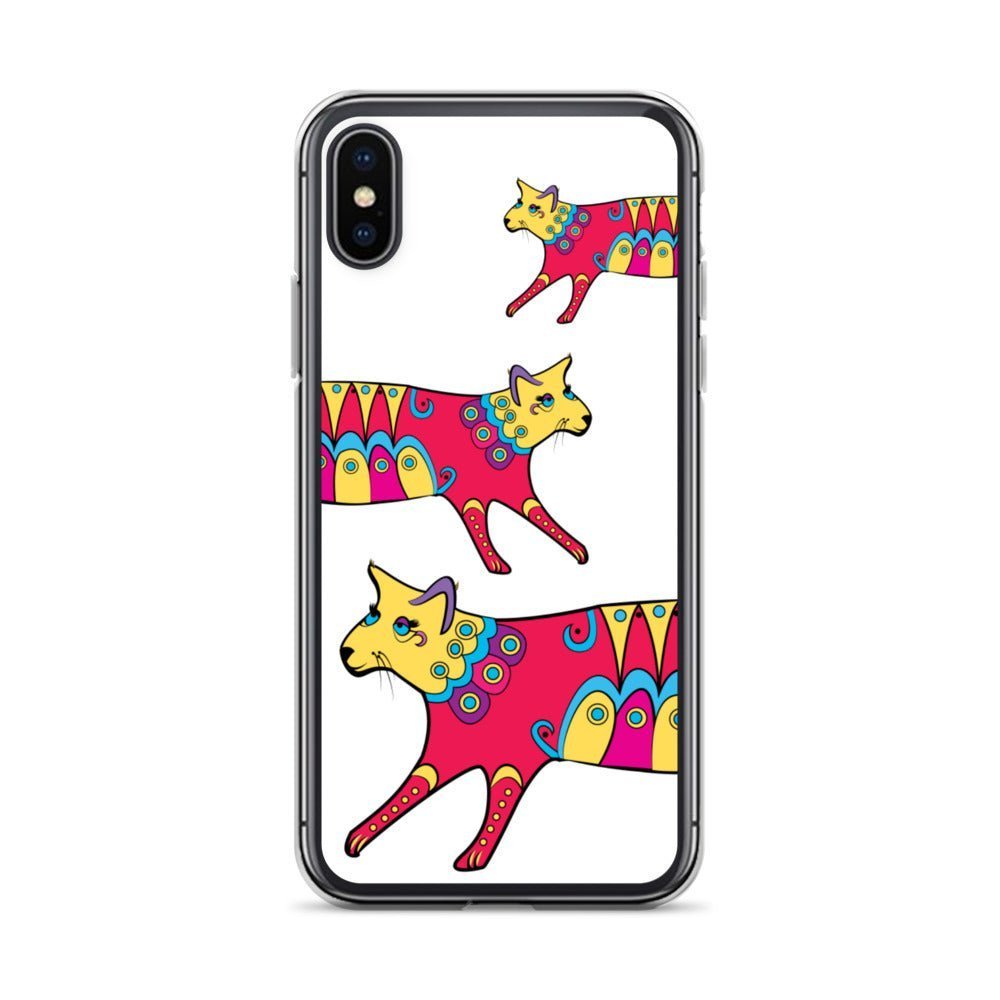 Cat iPhone Fashion Case - Kitty Cat - iPhone 11, 11 Pro, 11 Pro Max, 12, 12 Mini, 12 Pro, 12 Pro Max, 7plus/8plus 7/8, SE, X, XS Max, XR - WeezWomp