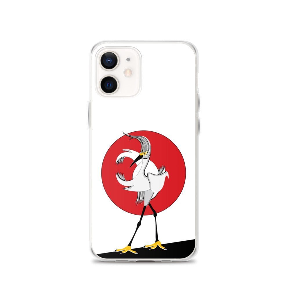 Fashion iPhone Case - Egret Bird - iPhone 11, 11 Pro, 11 Pro Max, 12, 12 Mini, 12 Pro, 12 Pro Max, 7plus/8plus 7/8, SE, x/xs, XS Max, XR - WeezWomp