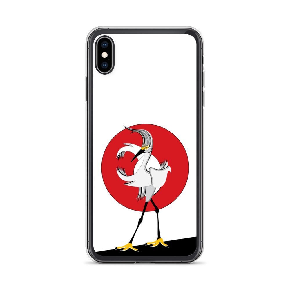 Fashion iPhone Case - Egret Bird - iPhone 11, 11 Pro, 11 Pro Max, 12, 12 Mini, 12 Pro, 12 Pro Max, 7plus/8plus 7/8, SE, x/xs, XS Max, XR - WeezWomp