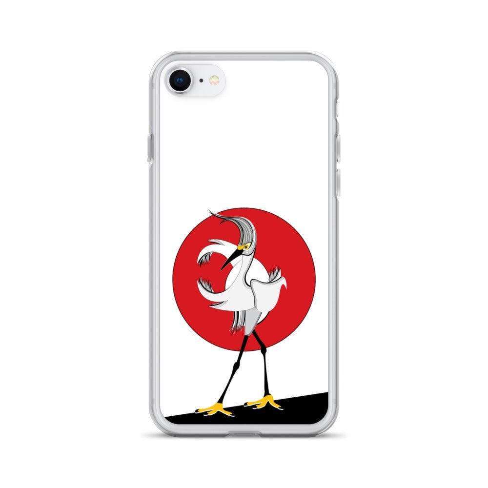 Fashion iPhone Case - Egret Bird - iPhone 11, 11 Pro, 11 Pro Max, 12, 12 Mini, 12 Pro, 12 Pro Max, 7plus/8plus 7/8, SE, x/xs, XS Max, XR - WeezWomp