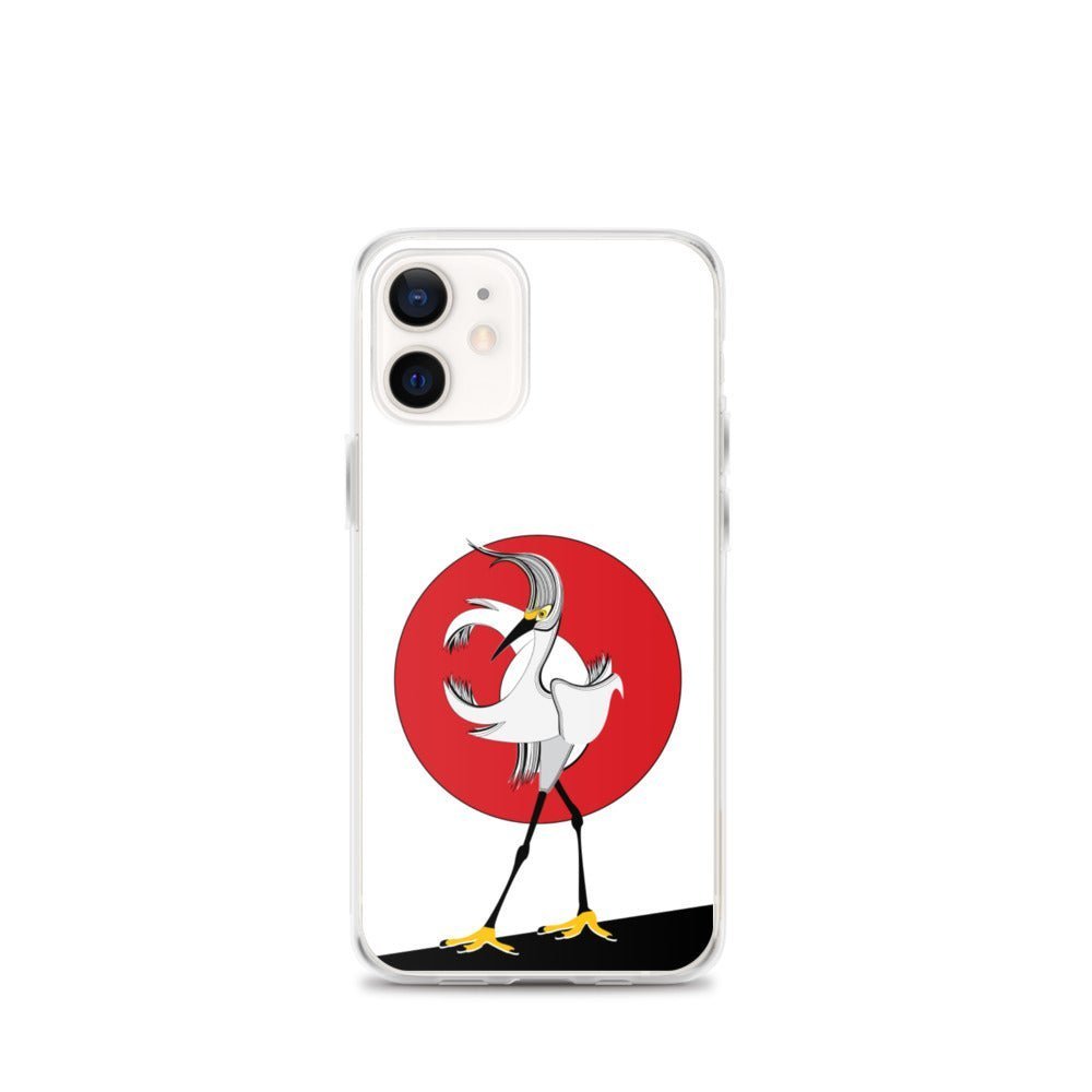 Fashion iPhone Case - Egret Bird - iPhone 11, 11 Pro, 11 Pro Max, 12, 12 Mini, 12 Pro, 12 Pro Max, 7plus/8plus 7/8, SE, x/xs, XS Max, XR - WeezWomp
