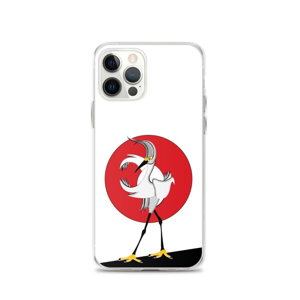 Fashion iPhone Case - Egret Bird - iPhone 11, 11 Pro, 11 Pro Max, 12, 12 Mini, 12 Pro, 12 Pro Max, 7plus/8plus 7/8, SE, x/xs, XS Max, XR - WeezWomp