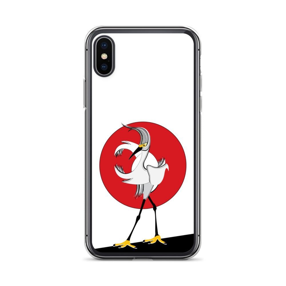 Fashion iPhone Case - Egret Bird - iPhone 11, 11 Pro, 11 Pro Max, 12, 12 Mini, 12 Pro, 12 Pro Max, 7plus/8plus 7/8, SE, x/xs, XS Max, XR - WeezWomp