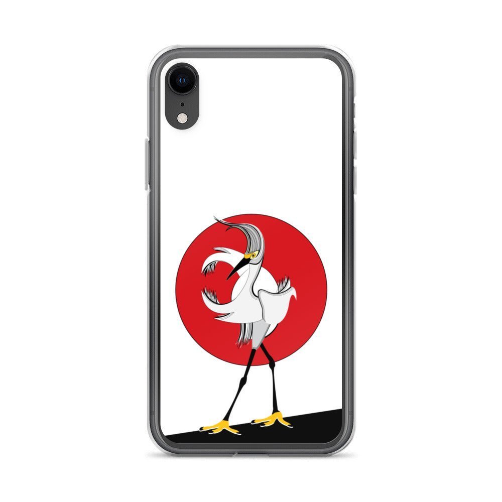 Fashion iPhone Case - Egret Bird - iPhone 11, 11 Pro, 11 Pro Max, 12, 12 Mini, 12 Pro, 12 Pro Max, 7plus/8plus 7/8, SE, x/xs, XS Max, XR - WeezWomp