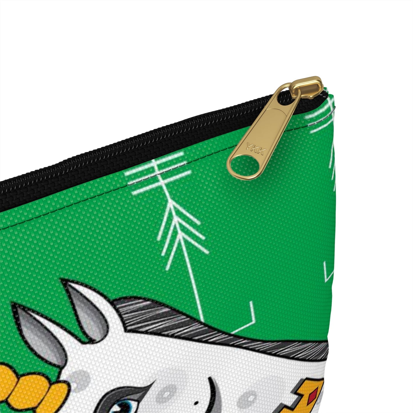 Green Unicorn Makeup Pouch Organizer Cosmetic Bag Accessory Travel Pouch / Cosmetic Bags / Makeup Bags / Toiletry Bag / Waterproof Beauty Bag - WeezWomp