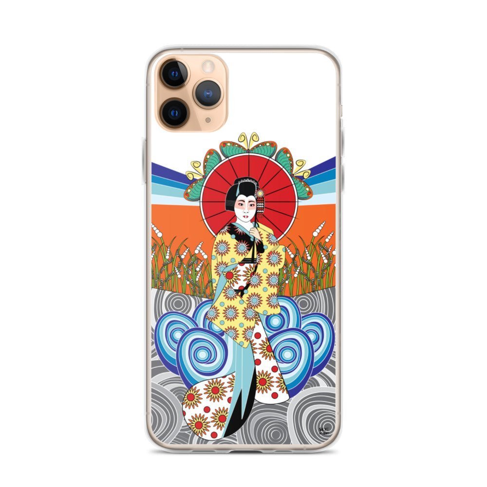 iPhone Fashion Case - Geisha Girl - iPhone 11, 11 Pro, 11 Pro Max, 12, 12 Mini, 12 Pro, 12 Pro Max, 7plus/8plus 7/8, SE, x/xs, XS Max, XR - WeezWomp