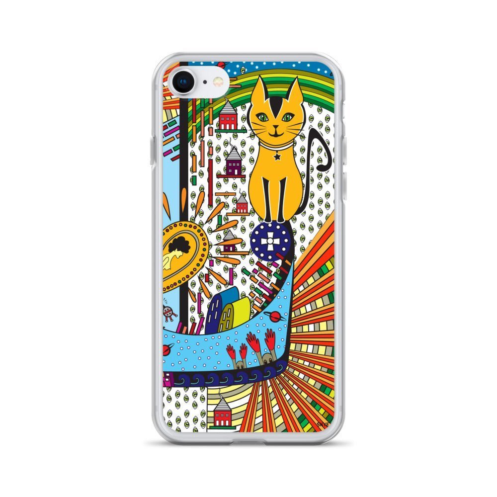 iPhone Protective Case Accessory - Alien Cat Invasion by WeezWomp - WeezWomp