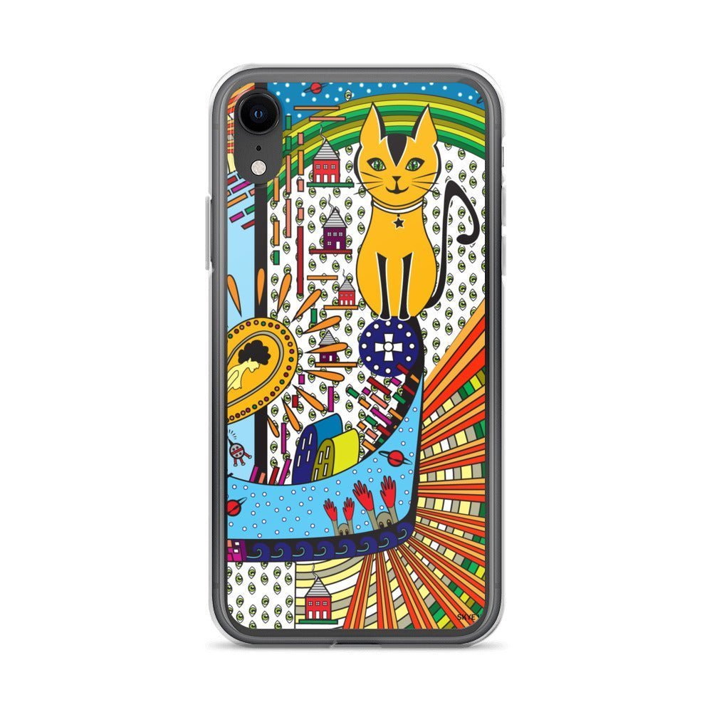 iPhone Protective Case Accessory - Alien Cat Invasion by WeezWomp - WeezWomp