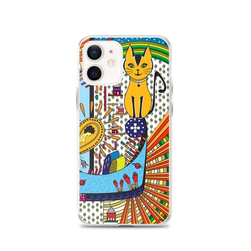 iPhone Protective Case Accessory - Alien Cat Invasion by WeezWomp - WeezWomp