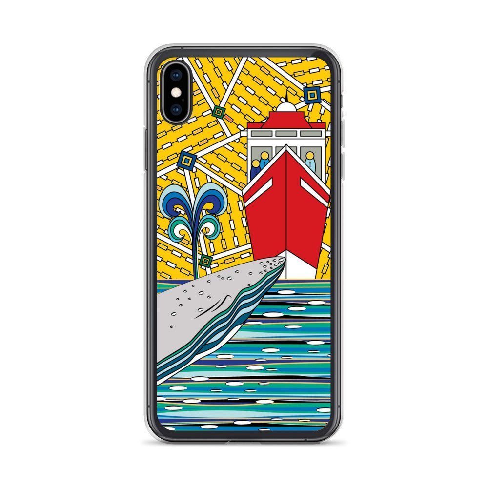 iPhone Protective Case Accessory - Watching Whales by WeezWomp - WeezWomp