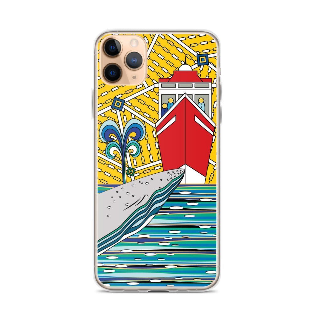 iPhone Protective Case Accessory - Watching Whales by WeezWomp - WeezWomp