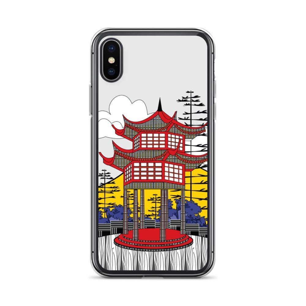iPhone Protective Cell Phone Case - Pagoda by WeezWomp - WeezWomp