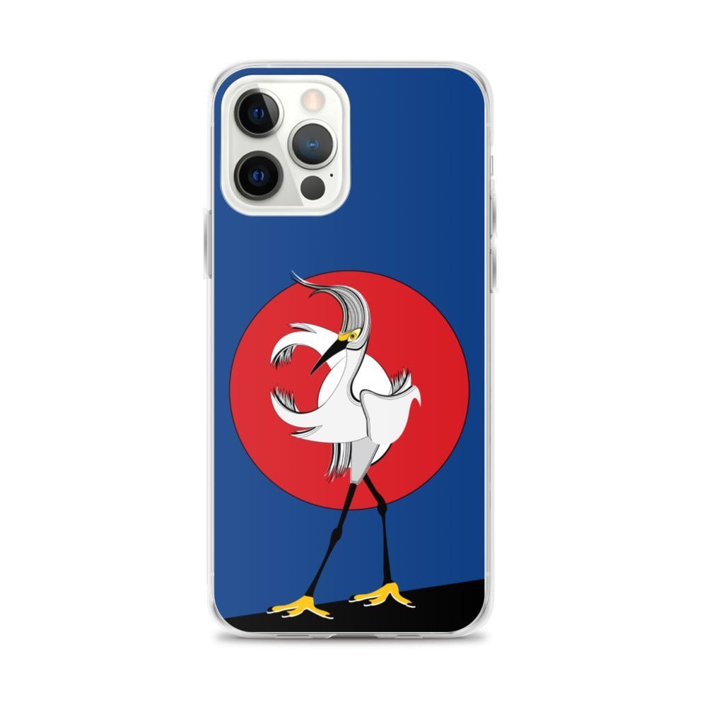 iPhone Protective Cell Phone Case - White Crane by WeezWomp - WeezWomp