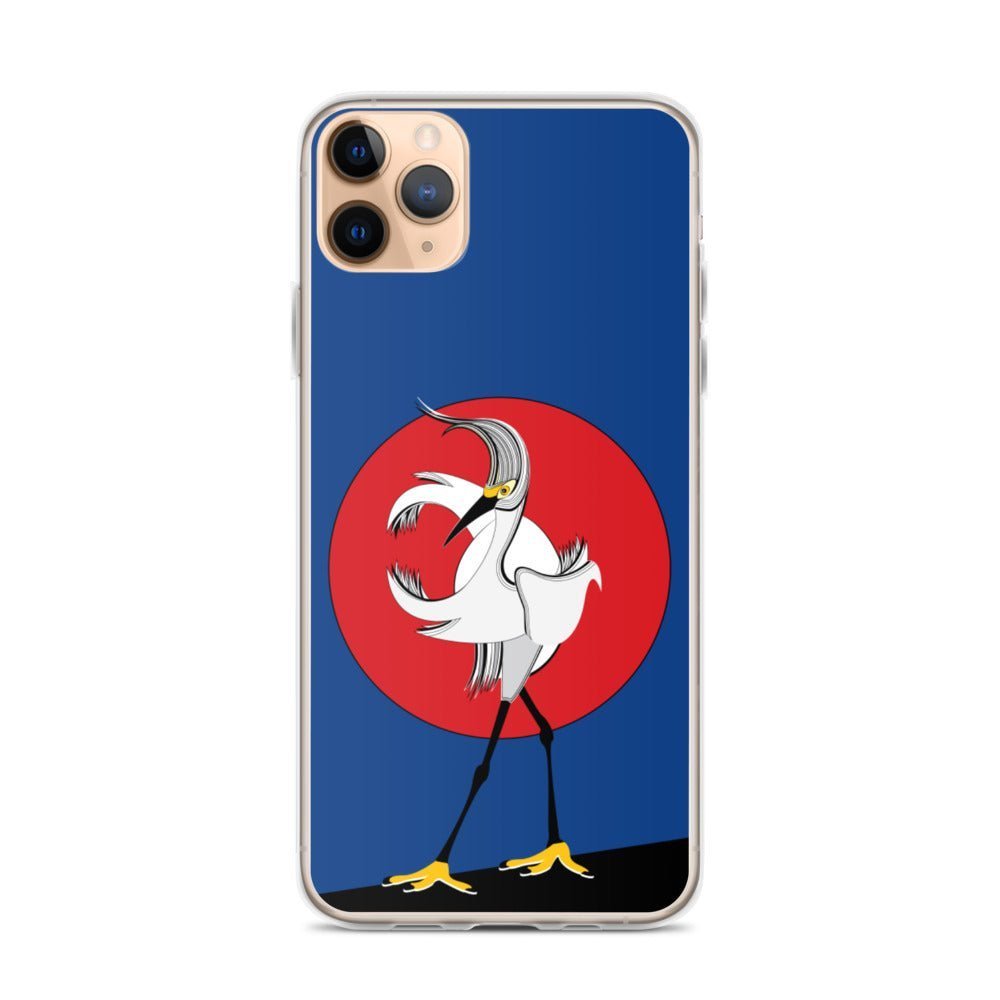 iPhone Protective Cell Phone Case - White Crane by WeezWomp - WeezWomp