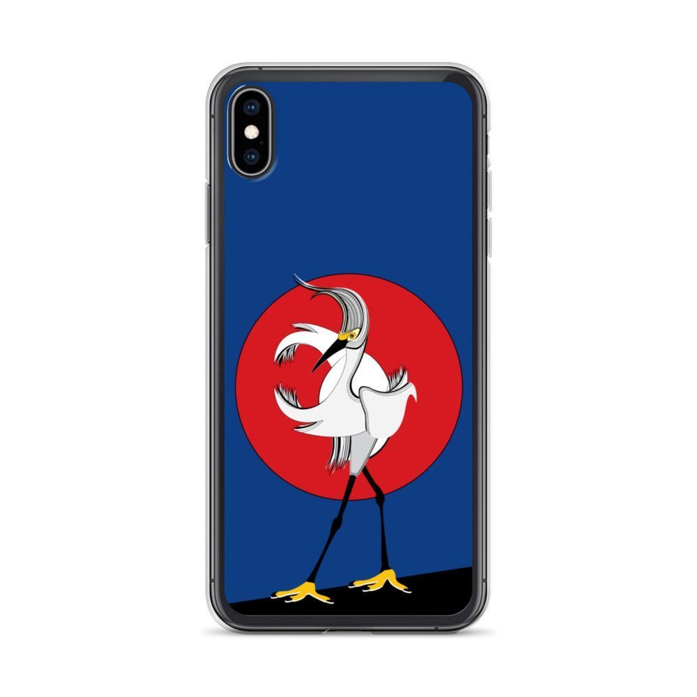 iPhone Protective Cell Phone Case - White Crane by WeezWomp - WeezWomp
