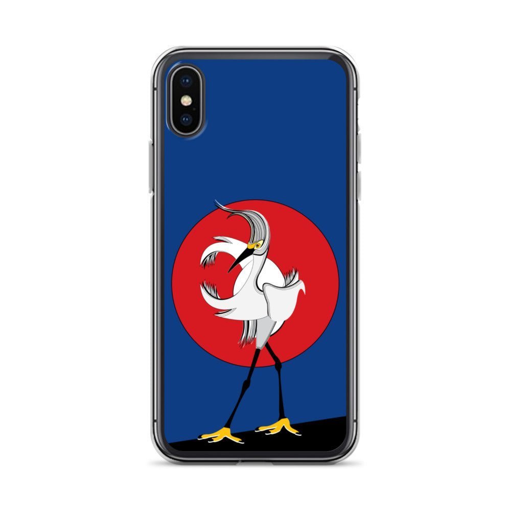 iPhone Protective Cell Phone Case - White Crane by WeezWomp - WeezWomp