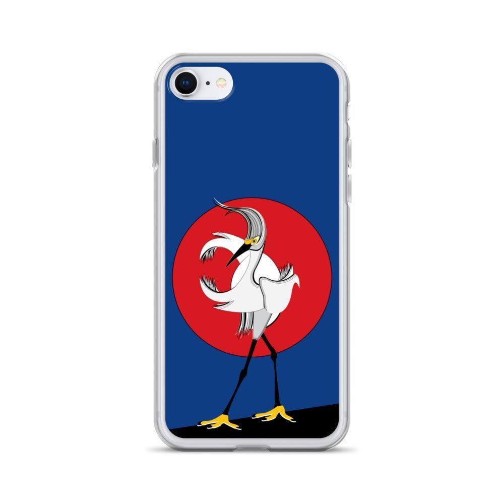 iPhone Protective Cell Phone Case - White Crane by WeezWomp - WeezWomp