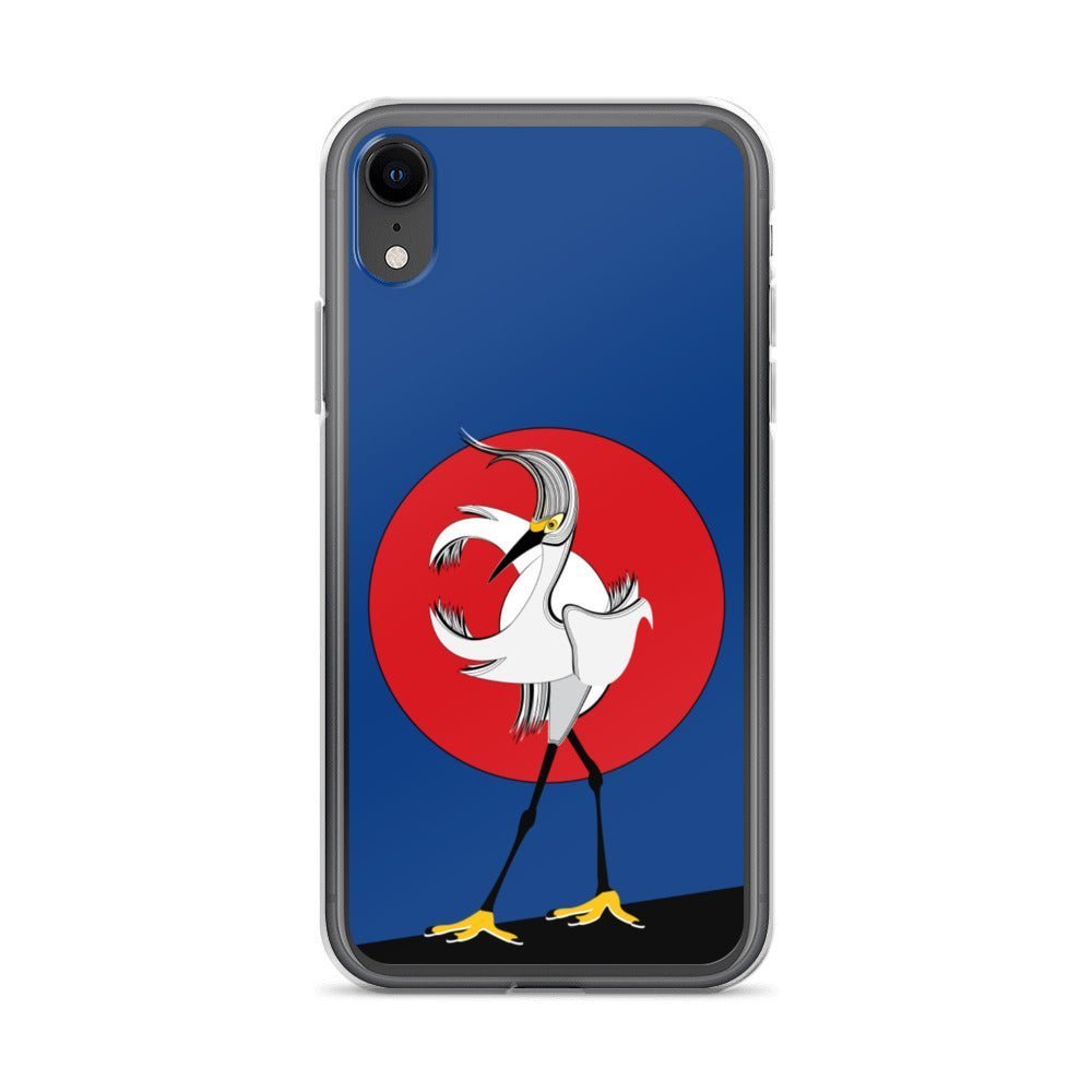 iPhone Protective Cell Phone Case - White Crane by WeezWomp - WeezWomp