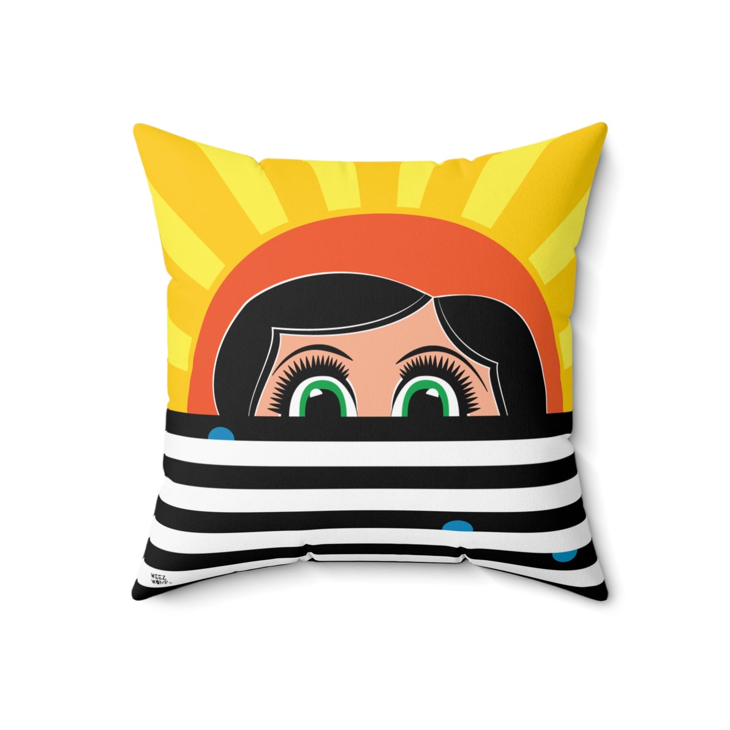 Lilly Spun Polyester Square Pillow - WeezWomp