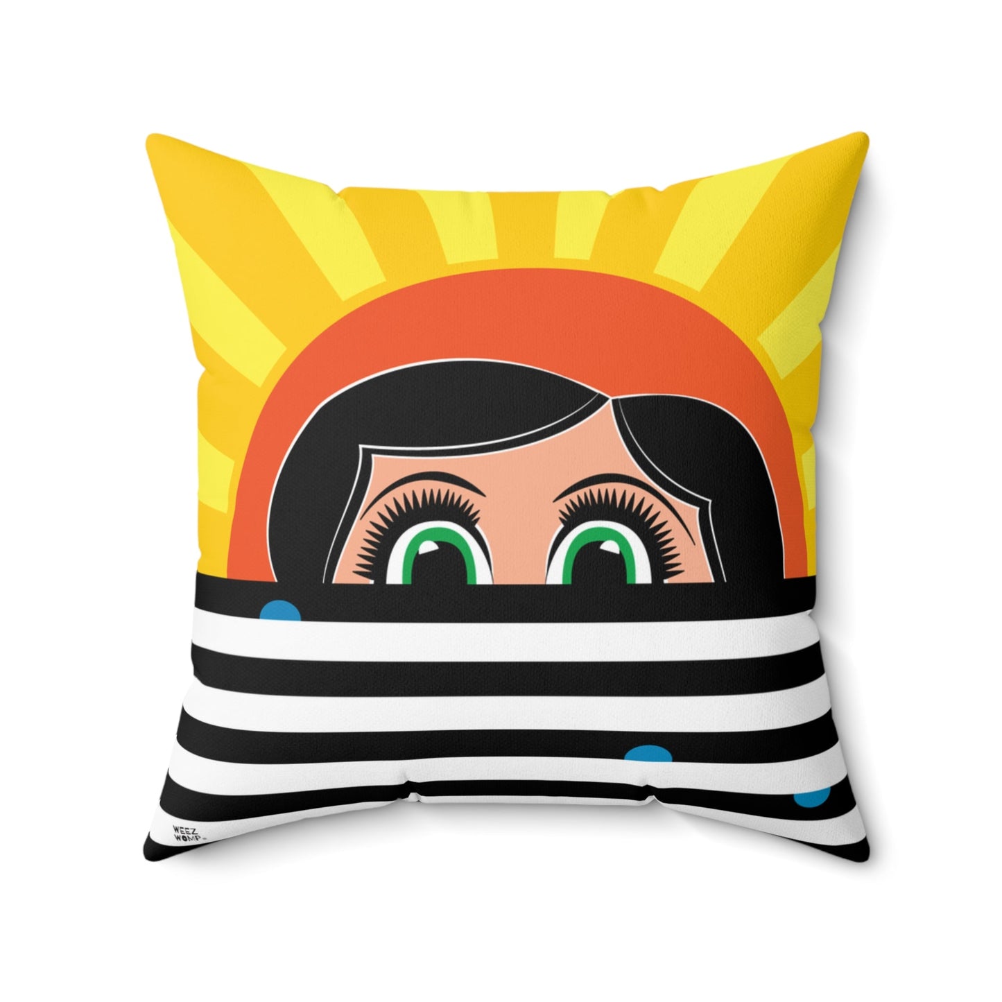 Lilly Spun Polyester Square Pillow - WeezWomp
