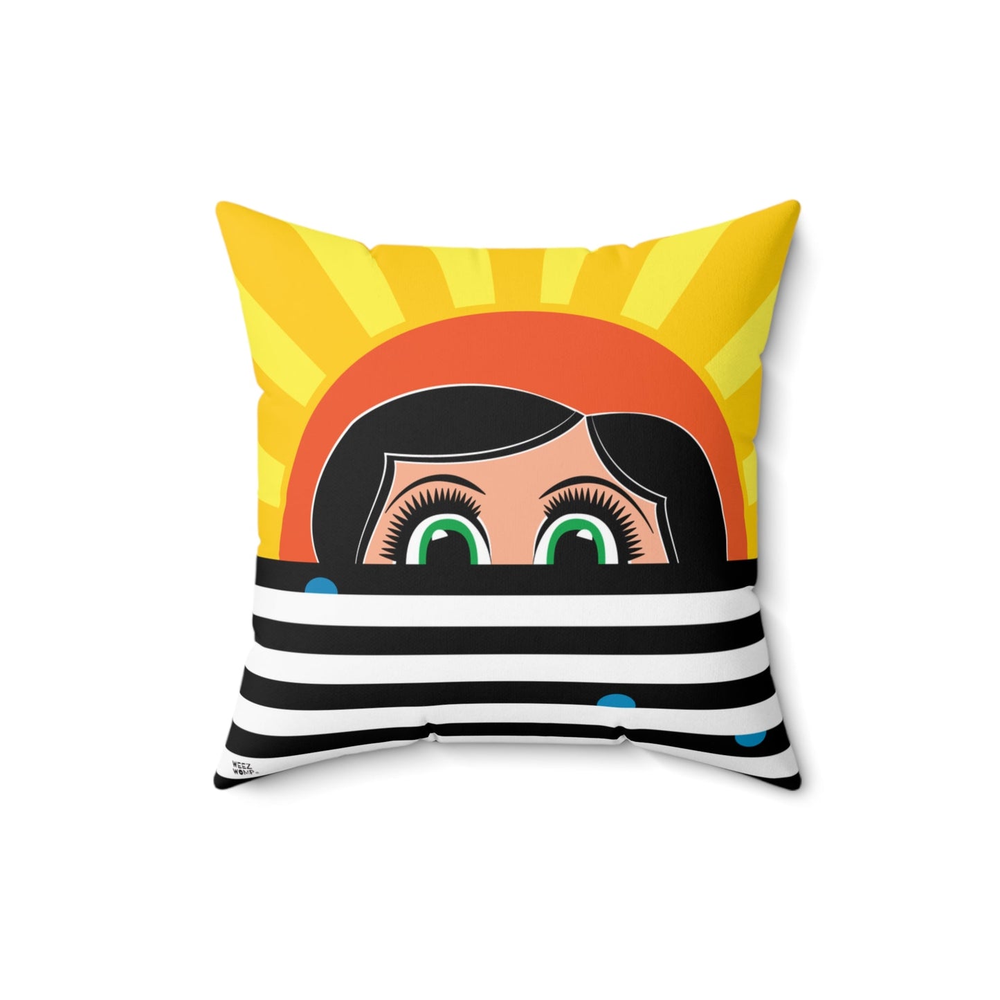 Lilly Spun Polyester Square Pillow - WeezWomp