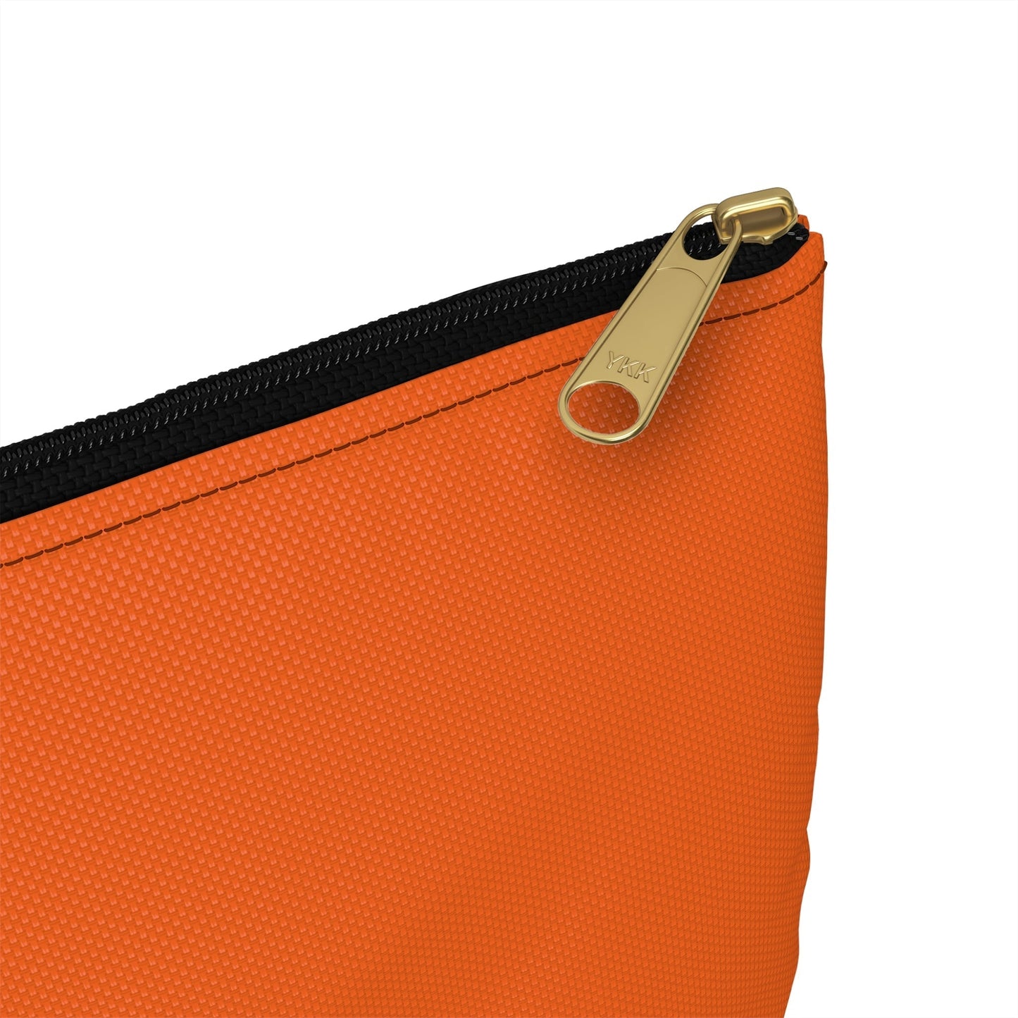 Makeup Pouch 8 x 11 Organizer Cosmetic Bag with Little Bird in Orange / Cosmetic Bags / Makeup Bags / Toiletry Bag / Waterproof Beauty Bag - WeezWomp