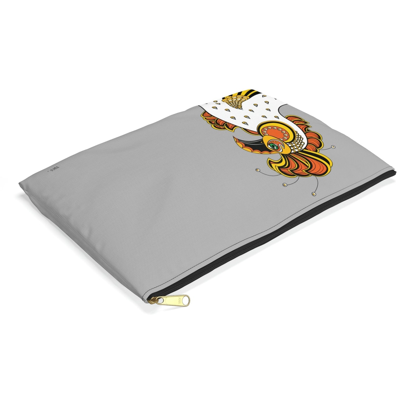 Rooster in Grey Travel Pouch Organizer Cosmetic Bag / Cosmetic Bags / Makeup Bags / Toiletry Bag / Waterproof Beauty Bag - WeezWomp