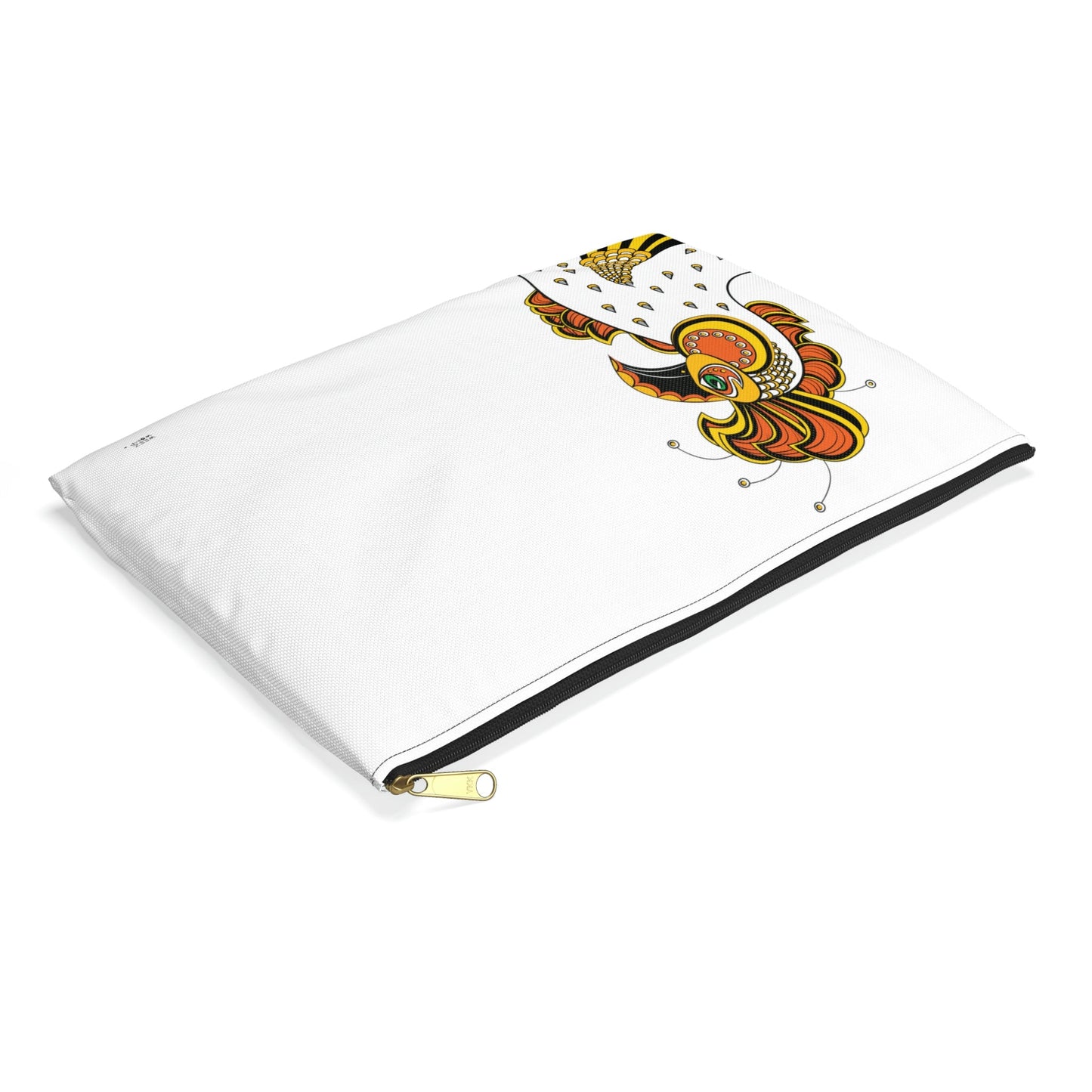Rooster in White Travel Pouch Organizer Cosmetic Bag / Cosmetic Bags / Makeup Bags / Toiletry Bag / Waterproof Beauty Bag - WeezWomp