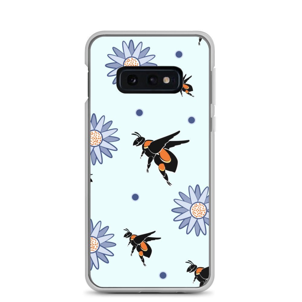 Samsung Galaxy Phone Case Accessory S10 S10+ S10e S20 S20p S20u - Bumble Bee Flower - WeezWomp
