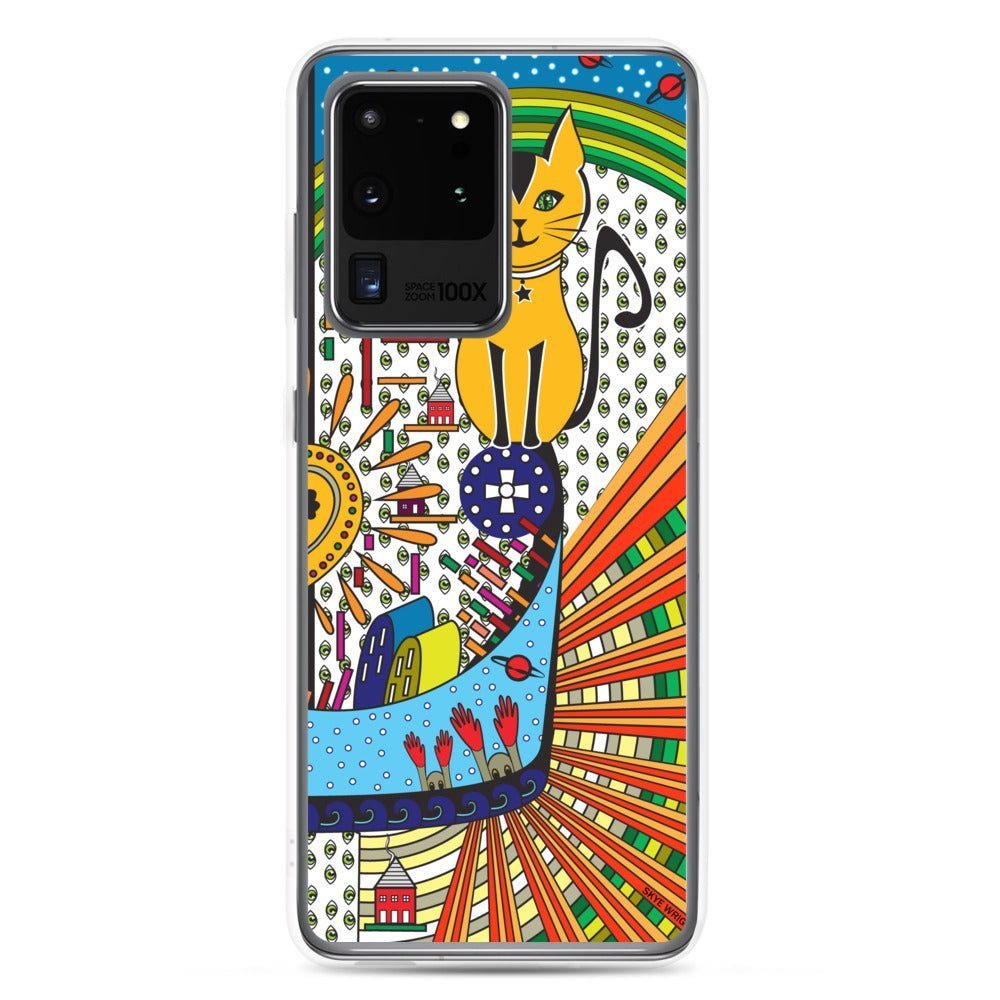 Samsung Galaxy Phone Case Accessory S10 S10+ S10e S20 S20p S20u - Cat Invasion - WeezWomp