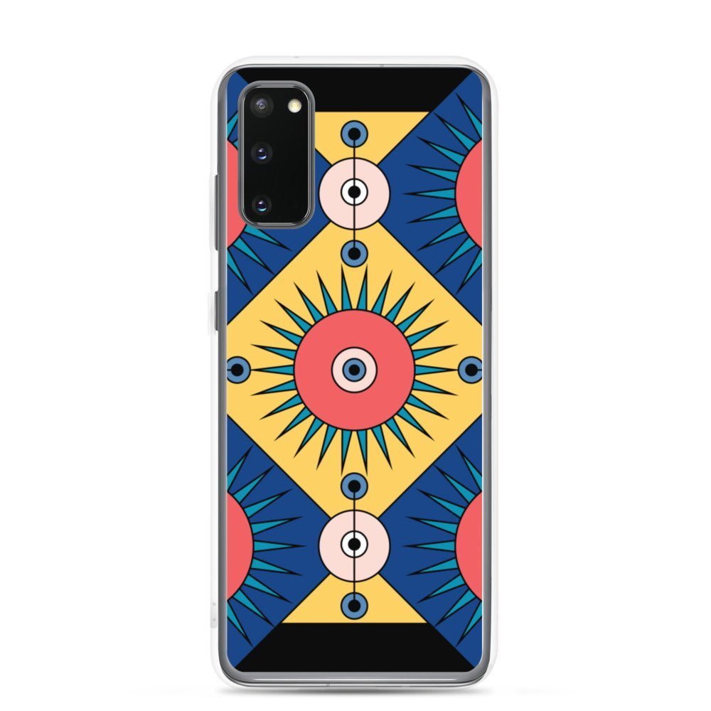 Samsung Galaxy Phone Case Accessory S10 S10+ S10e S20 S20p S20u - Deco Blue - WeezWomp