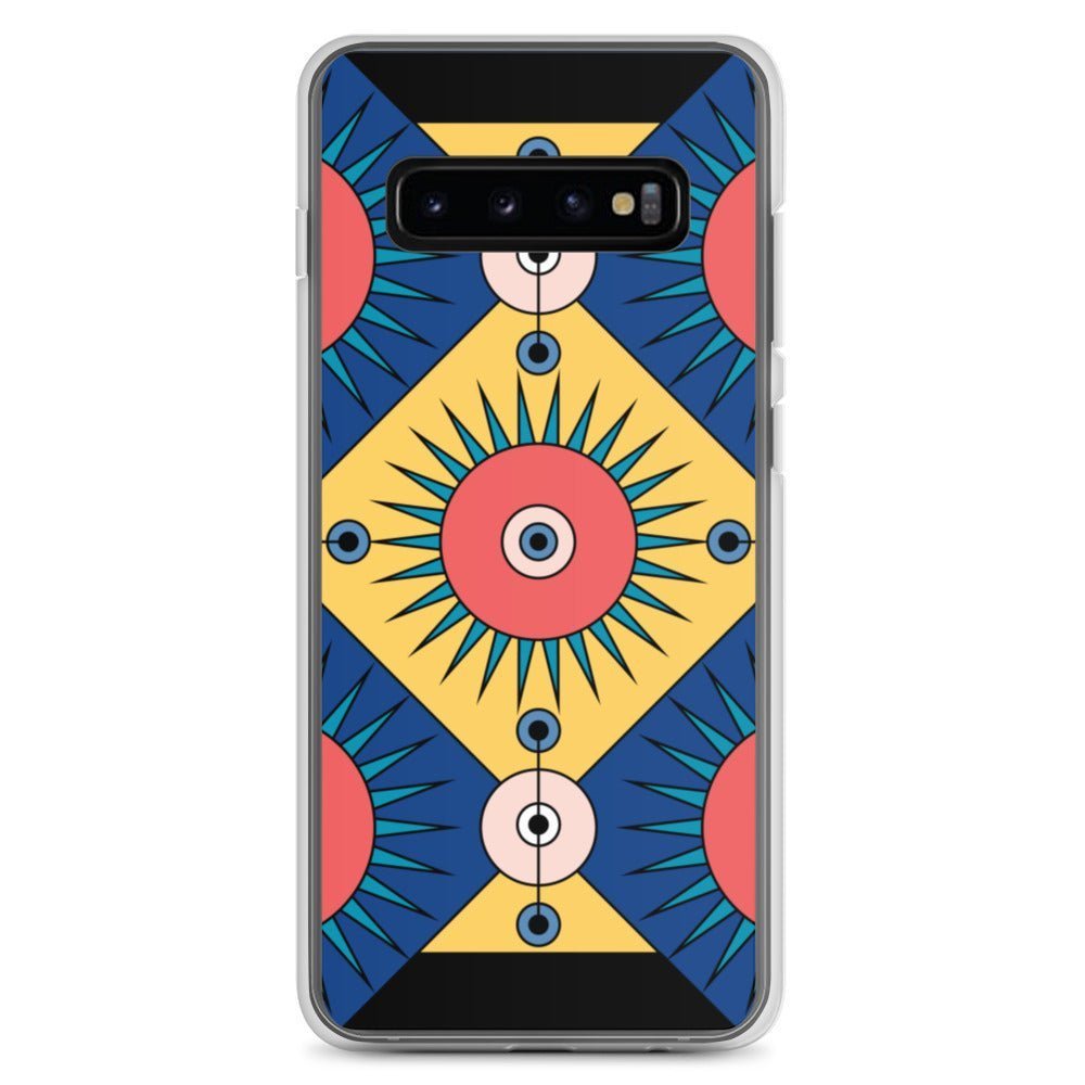 Samsung Galaxy Phone Case Accessory S10 S10+ S10e S20 S20p S20u - Deco Blue - WeezWomp