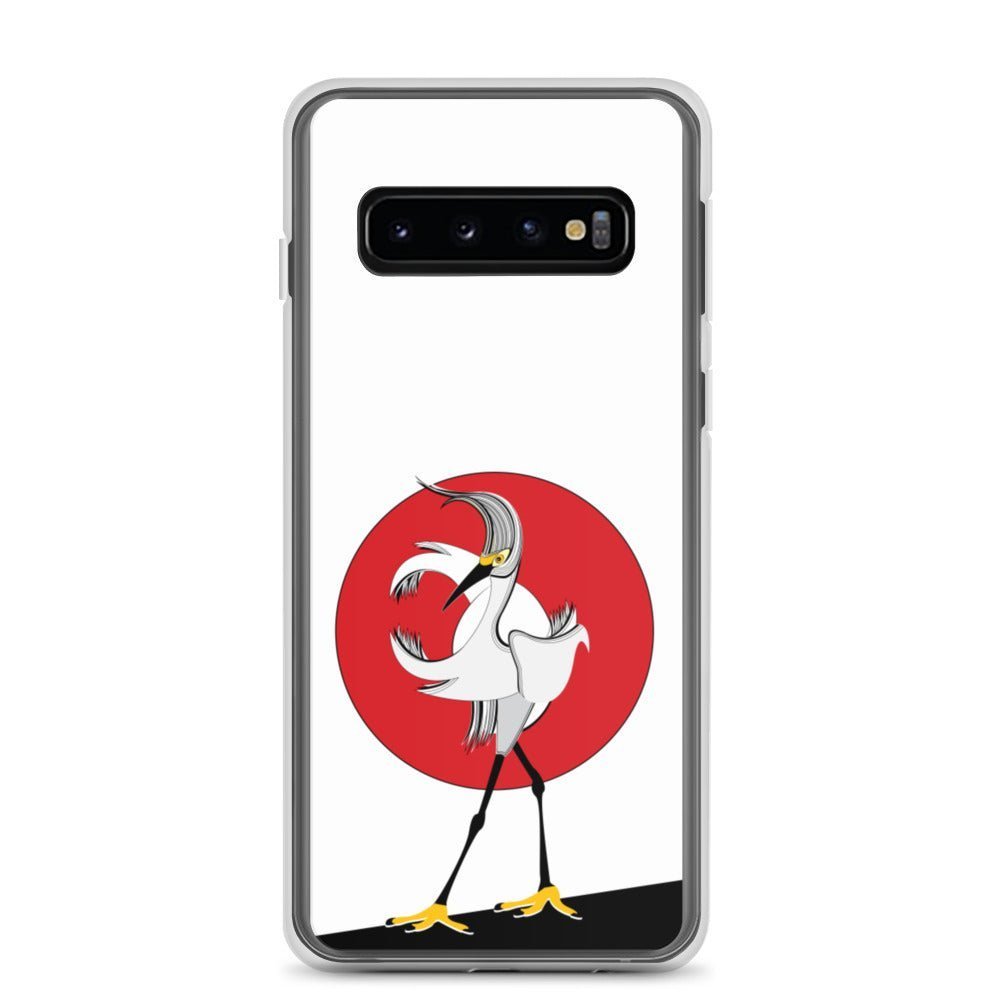 Samsung Galaxy Phone Case Accessory S10 S10+ S10e S20 S20p S20u - Egret Bird - WeezWomp