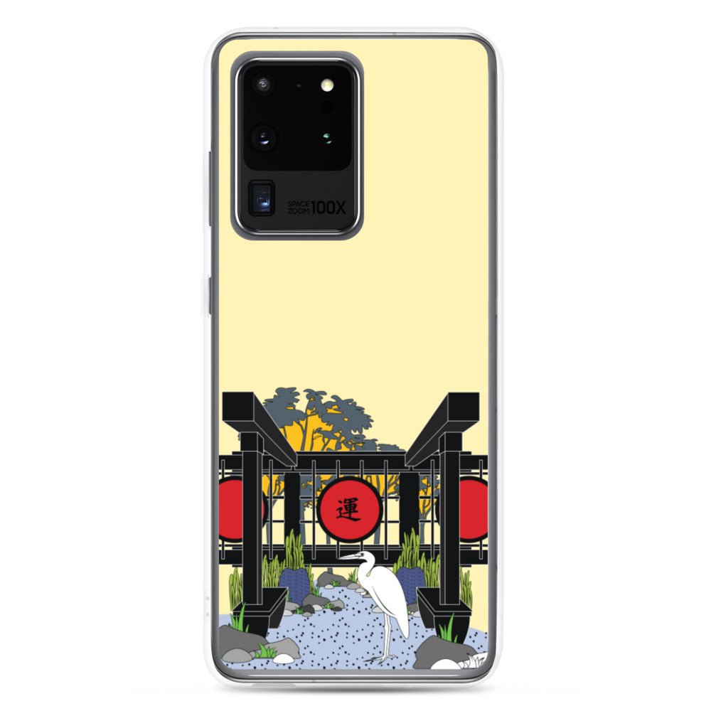 Samsung Galaxy Phone Case Accessory S10 S10+ S10e S20 S20p S20u - Japanese Crane - WeezWomp