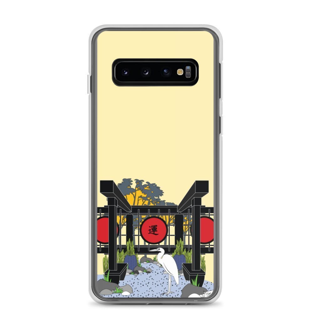 Samsung Galaxy Phone Case Accessory S10 S10+ S10e S20 S20p S20u - Japanese Crane - WeezWomp