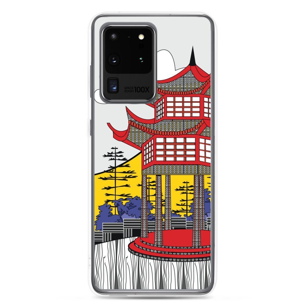 Samsung Galaxy Phone Case Accessory S10 S10+ S10e S20 S20p S20u - Japanese Pagoda - WeezWomp