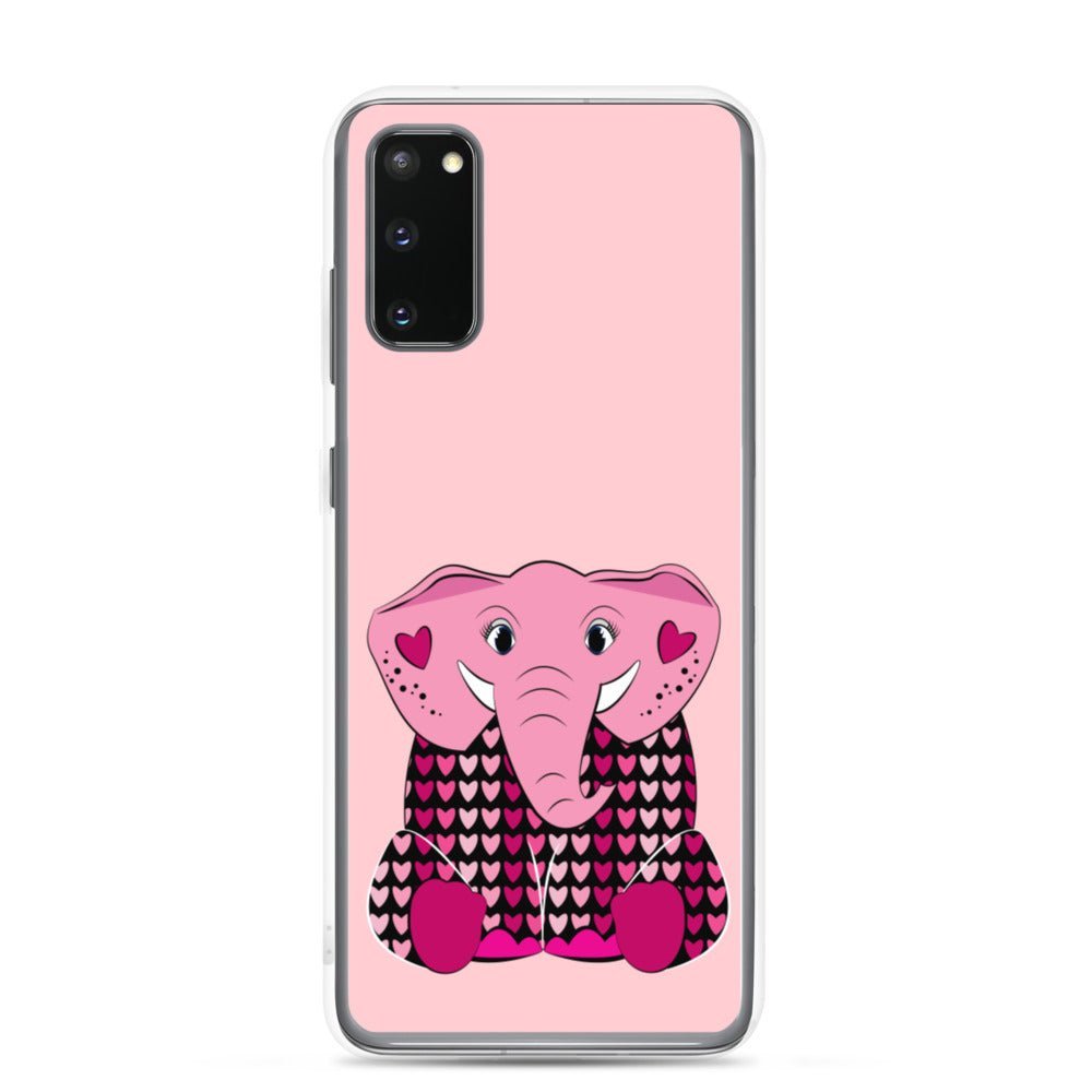 Samsung Galaxy Phone Case Accessory S10 S10+ S10e S20 S20p S20u - Pink Elephant - WeezWomp